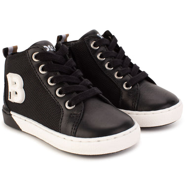 Tenis botin BOSS negros para bebé y niño
